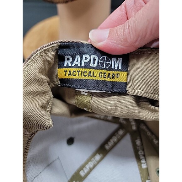 Mens Rapdom Tactical Gear Camo Hat With Removable Patch - Picture 6 of 9